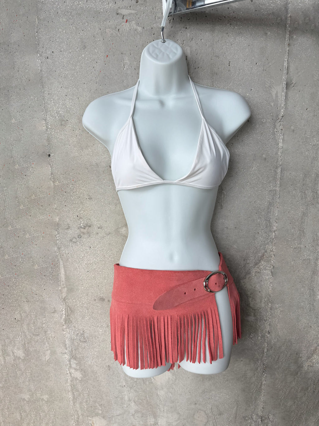 Pink Fringe Mini